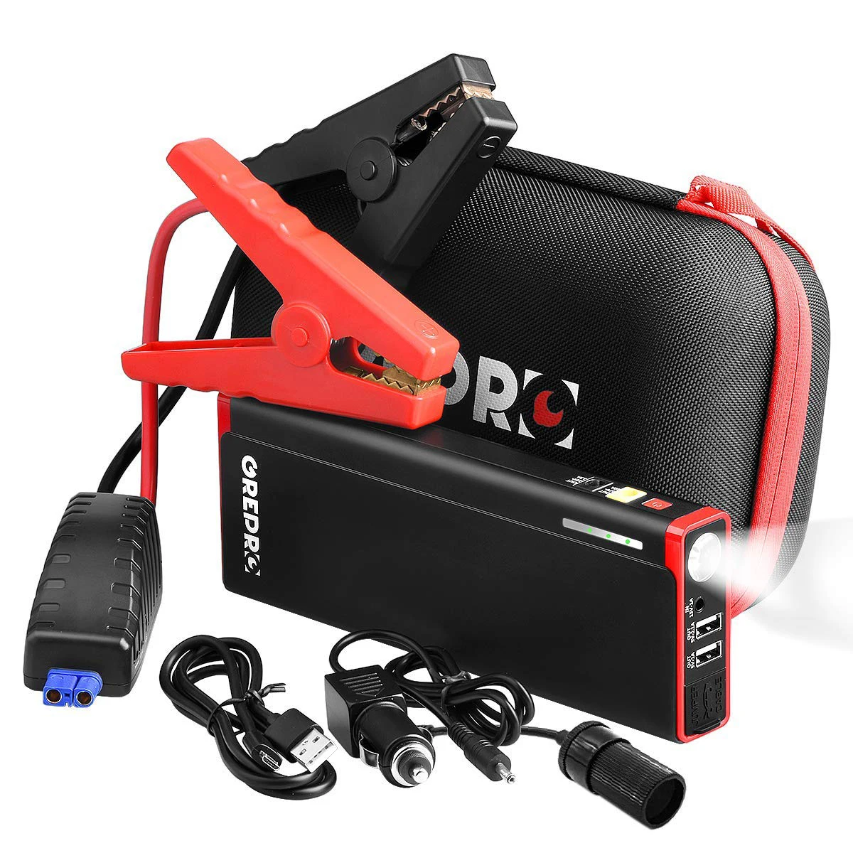 Пусковое устройство Grepro пусковое для автомобильного аккумулятора портативное