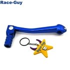 Синий Алюминиевый 11 мм складной рычаг переключения передач для 50cc 70cc 90cc 110cc 125cc 140cc 150cc 160cc китайский питбайк мотоцикл