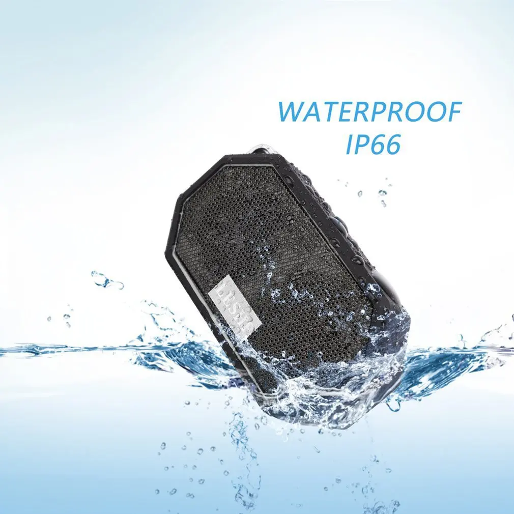 

Портативный водонепроницаемый мини-динамик IP66, ударопрочный беспроводной динамик с микрофоном для упражнений в помещении и на улице