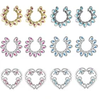 1 Пара Хирургическая сталь Циркон поддельный пирсинг Бар Кольца сексуальное блестящий шар сосков кольца штангой ювелирные изделия для пирсинга Pezon Mujer подарок