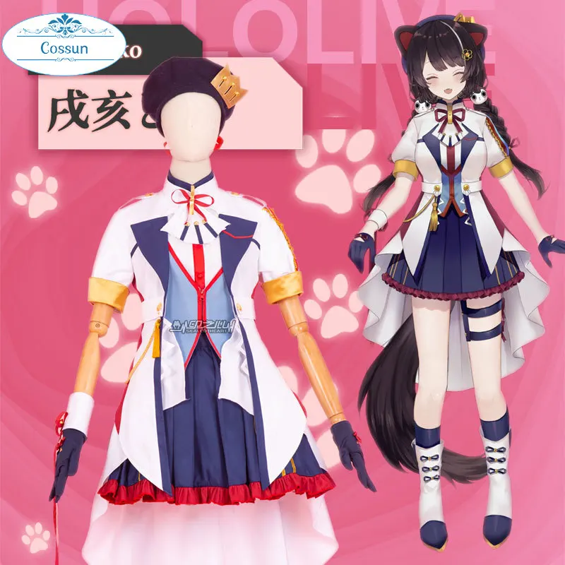 

Аниме! Vtuber Hololive Inui цветочный женский костюм для косплея на Хэллоуин
