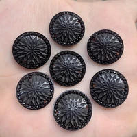 40pcslot flat back rhinestone black resin sew on crystals for diy wedding decorate jewelry stone a969