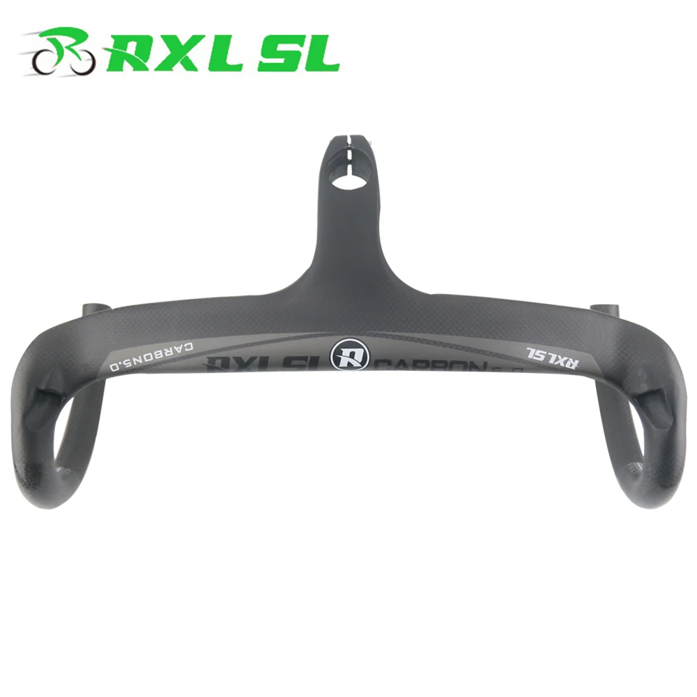 

RXL SL 1-1/8"Carbon Road Drop Bar 3K Matte Bicycle Integrated Handlebar 400/420/440mm Cycling Bike Internal Routing Handlebars