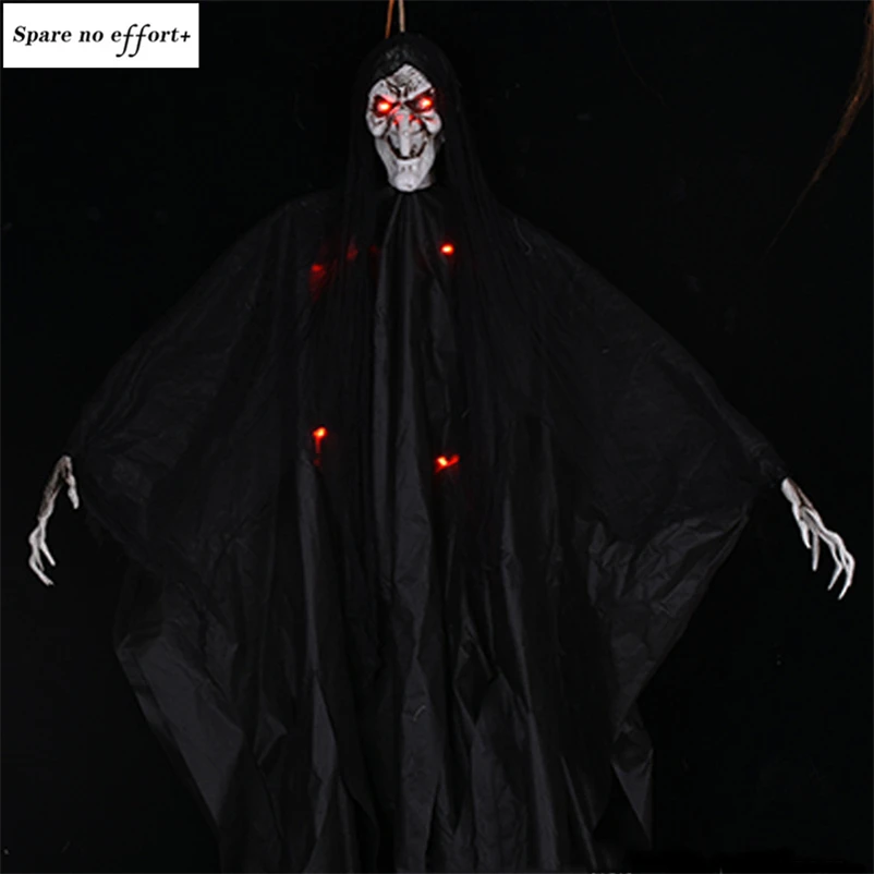 2 м большой дьявол Ужасы Хэллоуин Висячие Призраки Череп Скелет Хэллоуин украшения дом с привидениями бар клуб Хэллоуин Страшные призраки