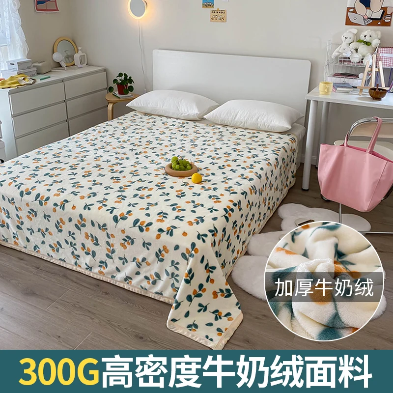 

Luxury Softness Warm Coral Fleece Flannel Blankets For Bed Faux Fur Mink Throw Nordic Sofa Cover Bedspread Winter Plaid Blankets