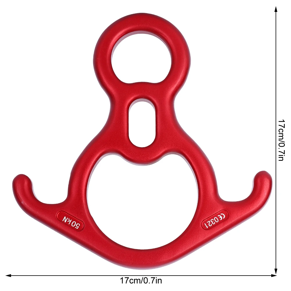 

50KN Outdoor Mountain Buckle Camping Climbing Ox Horn Ring Carabiner buckle Outdoor Rock Climbing Buckle Equipment