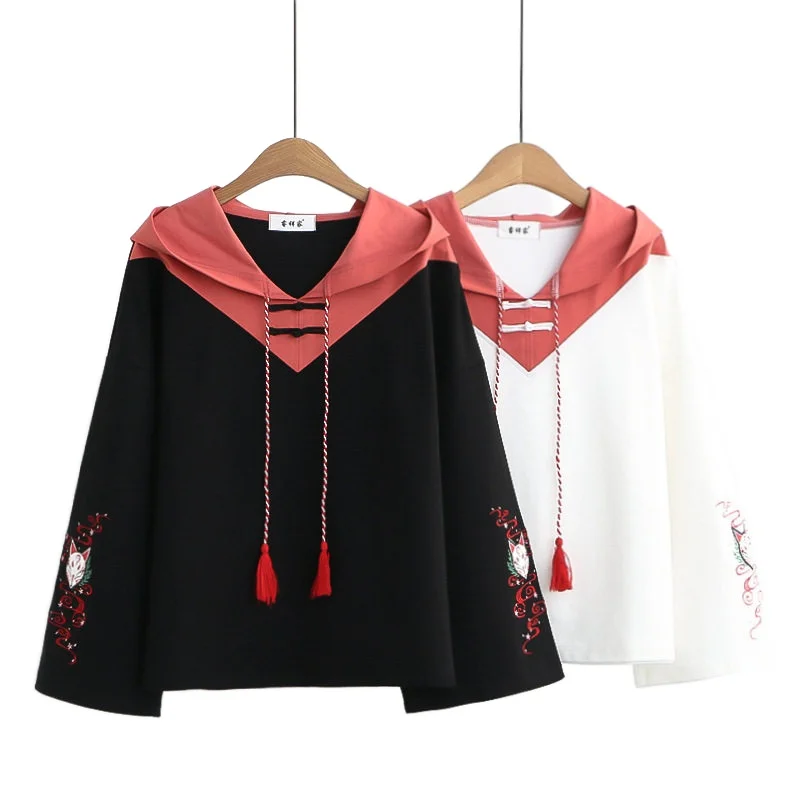 2021 Новый Япония Стиль женские для милых девочек толстовка с капюшоном в стиле