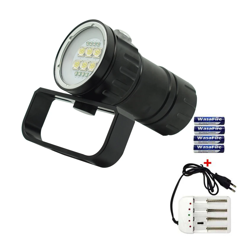 Портативный XML L2 фонарь для дайвинга Подводный Видео заполняющий светильник 28800LM