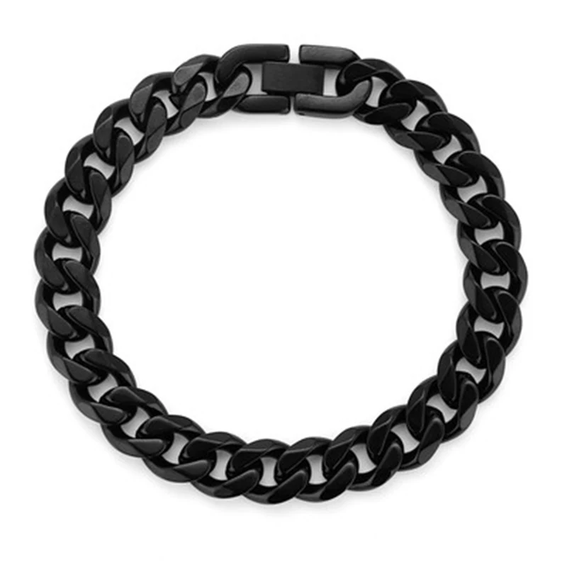 Janeyacy брендовый модный мужской браслет широкие рок Модные женские 10 мм цепь звено