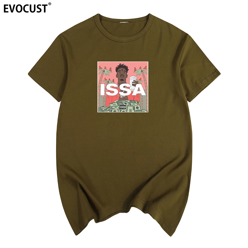 21 Savage Issa в стиле хип-хоп с изображением Тупака Амару Шакура 2Pac рэп футболки хлопок