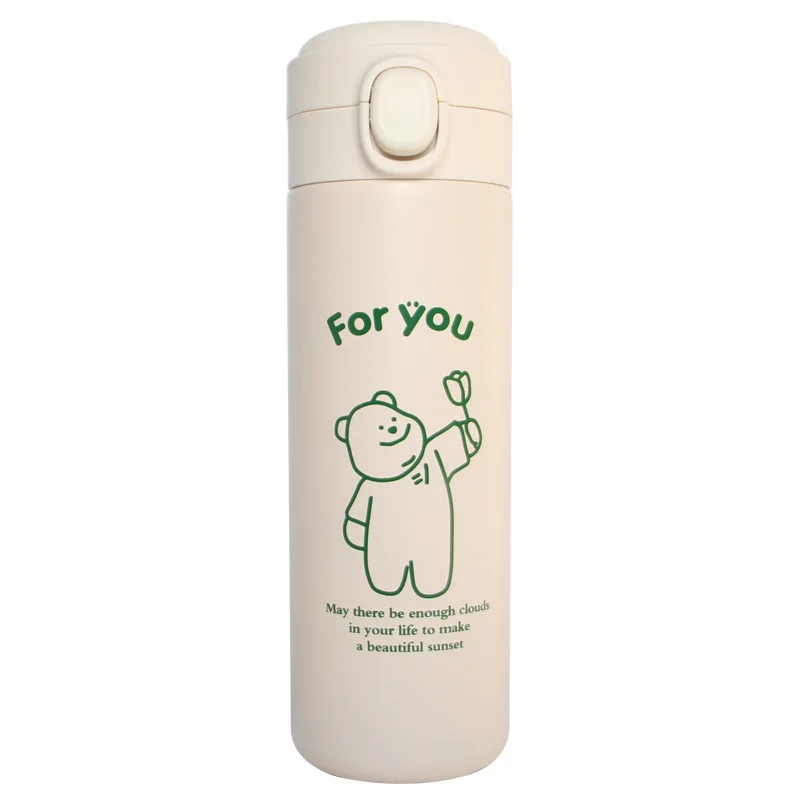 

Ins Large Capacity Stainless Steel Korean Simple Cute Cup High Face Value Student Heart Insulation Cup Girl Portable Coffee Cup