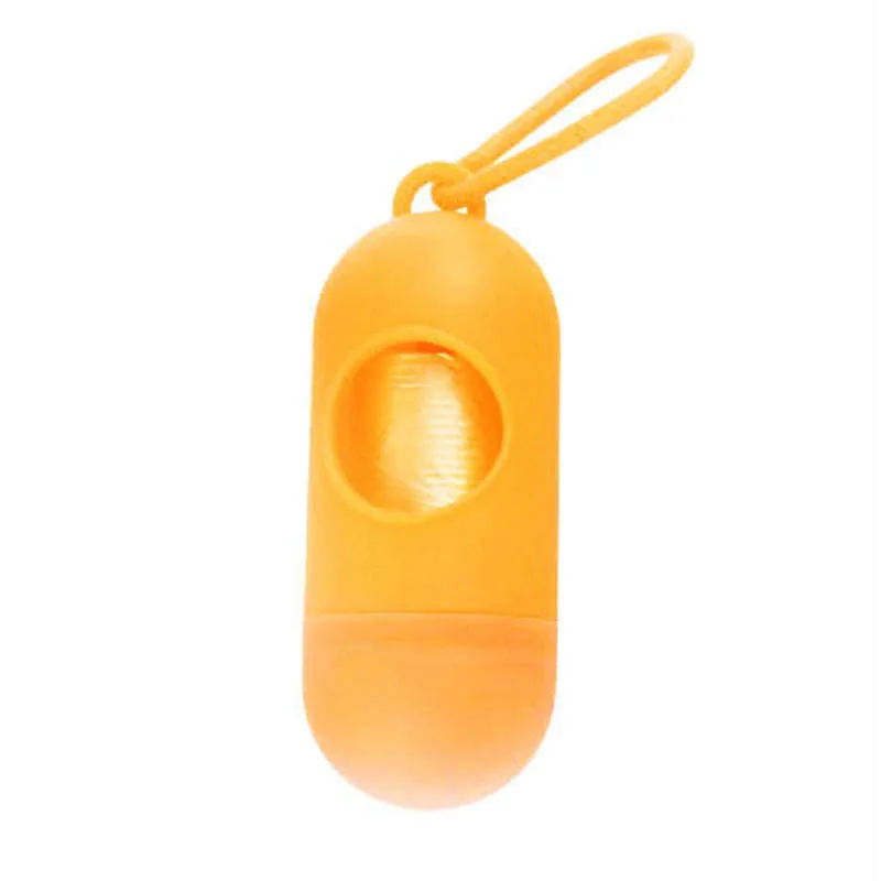 Orange Портативные пластиковые мешки для мусора, одноразовые детские мешки, мешок для сбора мусора от домашних животных чехол, съемная коробка, сумка для подгузников, органайзер для собачьей коляски - Цвет: Orange