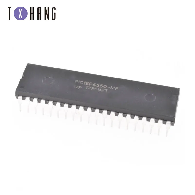 PIC18F4550 I/P 18F4550 USB микроконтроллеры DIP40 IC PIC MCU FLASH 16KX16 Новинка 1 шт|Интегральные схемы|