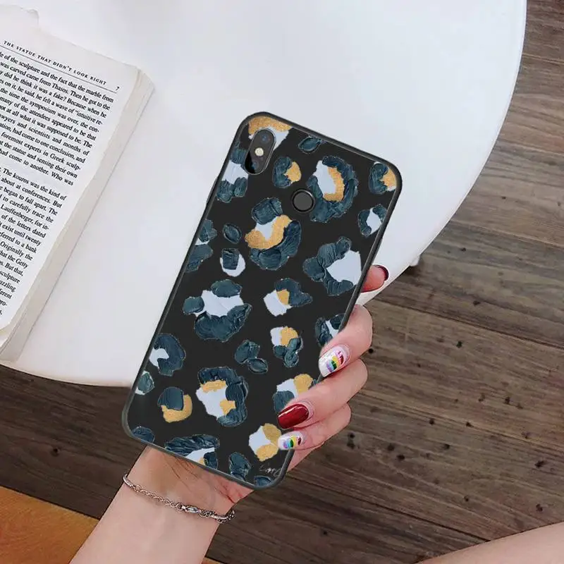 

Leopard Print Phone Case For Xiaomi Redmi mi note max 3 5 6 8 9 10 t S SE lite pro Soft Silicone Shell Cover Funda