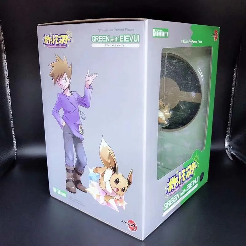 

Original Takara Tomy Pokemon Blue Oak Eevee Action Figure Toys 21CM PVC Kids Decoration Model Birthday Christmas Gifts