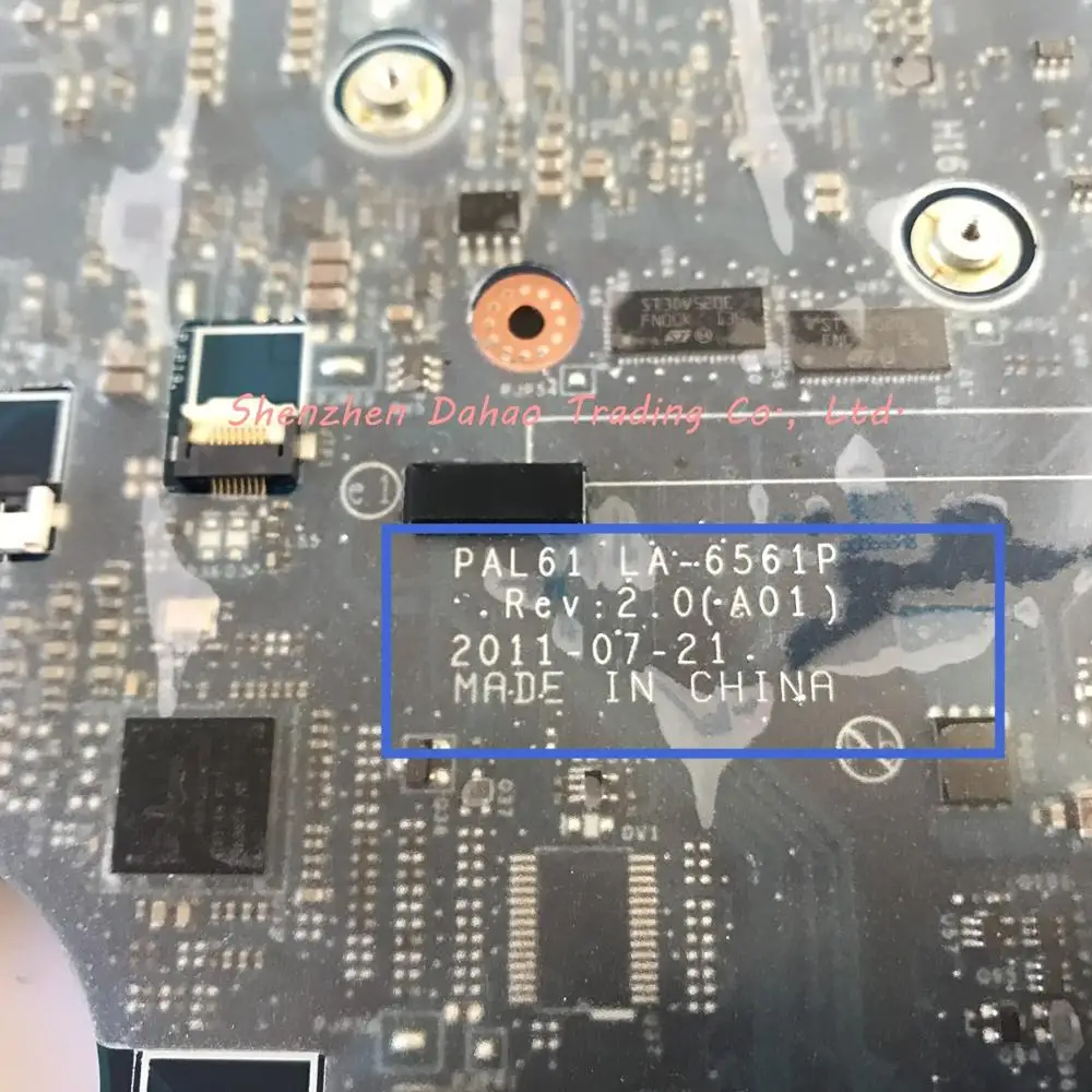 

PAL61 LA-6561P Mainboard CN-0T5KFM 0CYF99 For DELL Latitude E6520 Laptop motherboard With QM67 Video card DDR3 100% Test OK