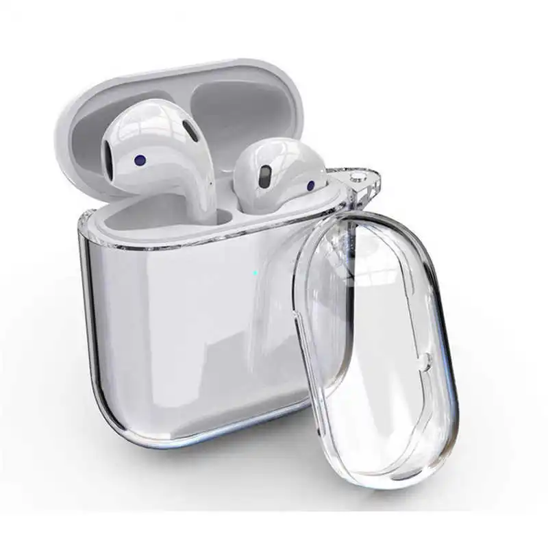 

Crystal Cute Earphone Case For Apple AirPods Case Silicone Transparent Protective Cover For Airpods Accessories Charging Box