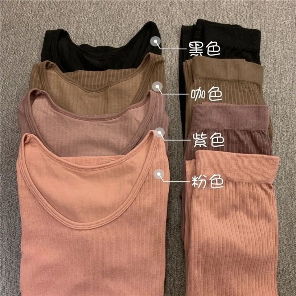 Теплое термобелье соблазнительное женское нижнее белье длинные кальсоны