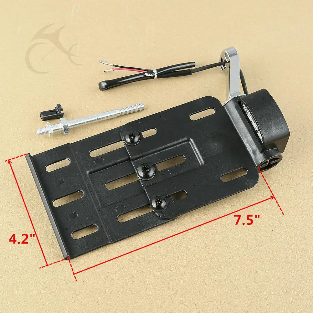Motorcycle LED Side Mount License Plate Bracket For Harley Sportster XL 883 1200 2004-2016 05 06 07 08 09 10 11 12 13 14 15 | Автомобили и