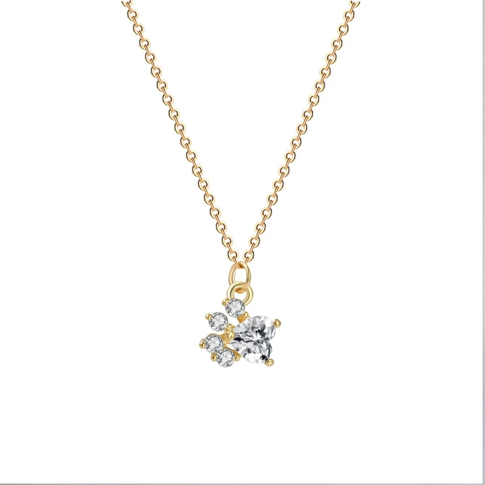 Винтажное ожерелье с подвеской в виде собачьей кошачьей лапы|Ожерелья подвеской|