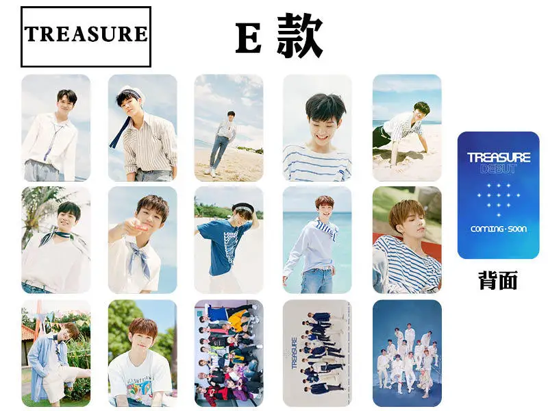 

15pcs/set Kpop TREASURE photocard New photo album lomo cards self-made double-sided HD high quality K-pop TREASURE supplies