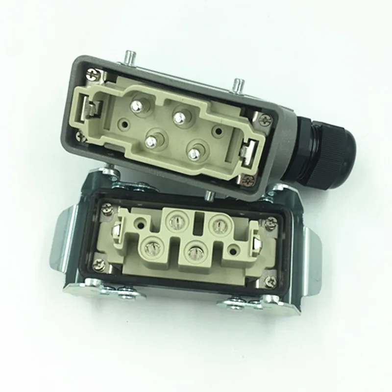 

Heavy Duty Connector 80A Rectangular Hot Runner Plug Hk-004 / 2 Industrial High Current Socket 4-core 6-core 12 Core