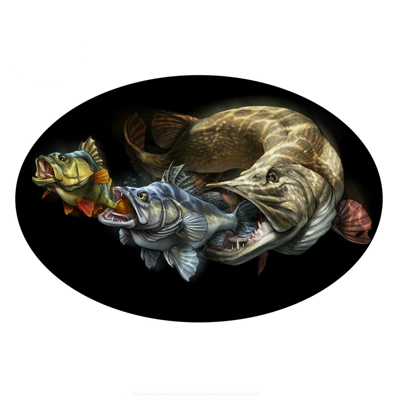 

Классная и интересная Персонализированная ПВХ водостойкая наклейка в виде рыбьей рыбы для всех видов автомобилей 20 см x 13 см