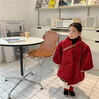 girls babys kids coat jacket outwear 2021 red thicken spring autumn cotton zipper school outfits%c2%a0party outdoor childrens cloth