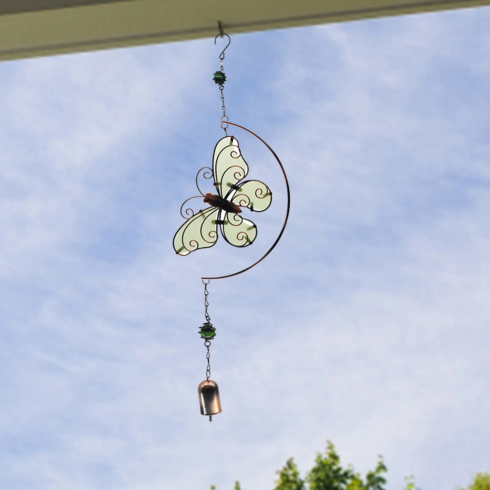 Светящиеся ветряные колокольчики подвеска в виде бабочки комнатное подвесное