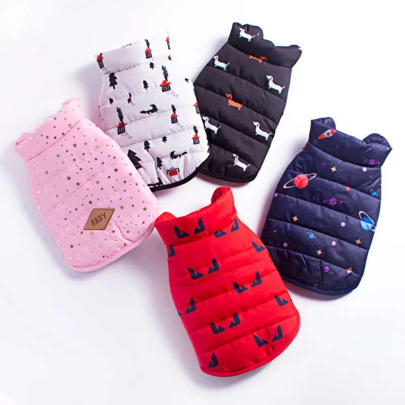 

Small Dog Clothes Winter Dog Coat Vest Jacket Chihuahua Poodle Bichon Schnauzer Yorkshire Dog Costume Pet Apparel Drop Shipping