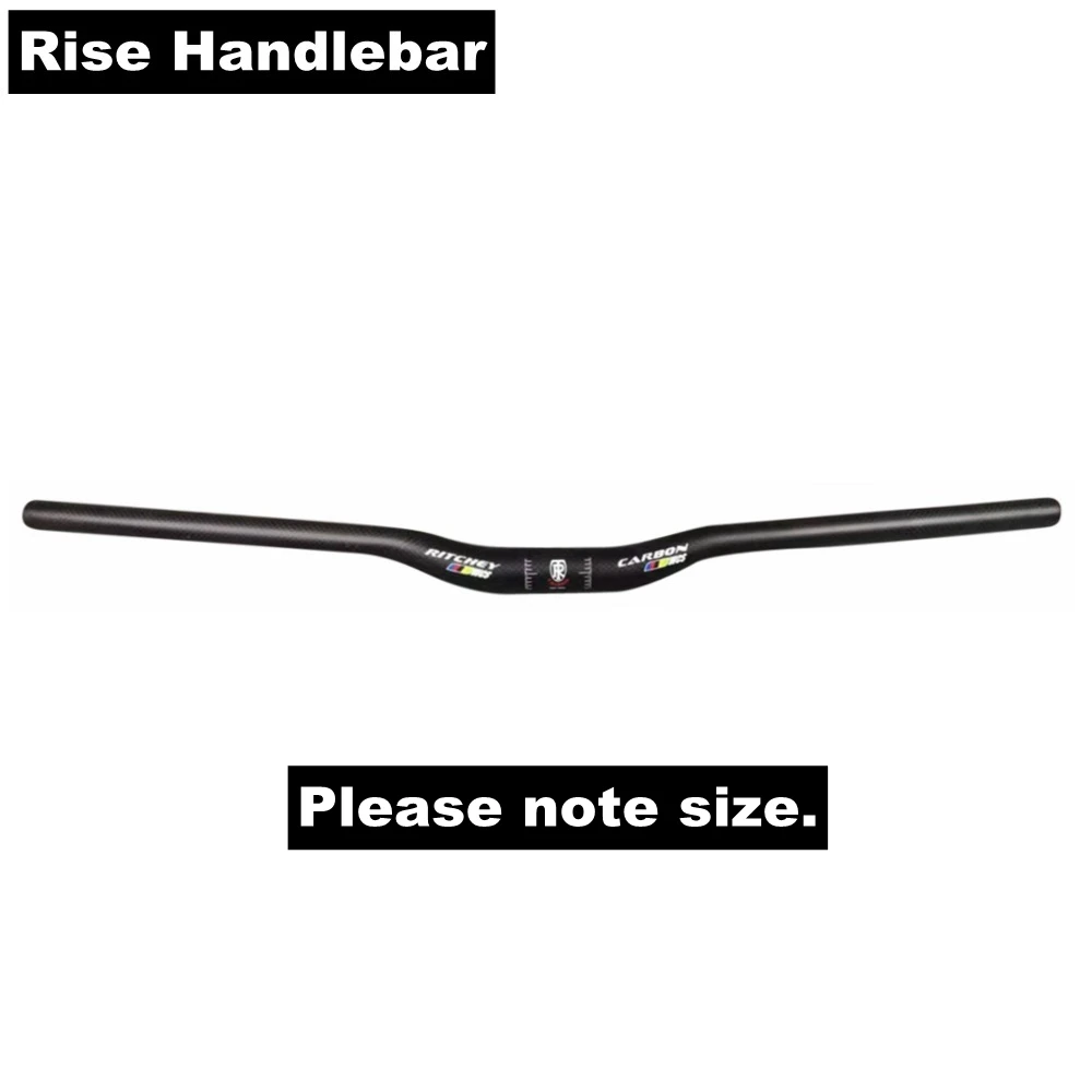 Rise Handlebar Матовые велосипедные комплекты для руля из углеродного волокна, горный велосипед, плоский/подъемный Руль+ подседельный штырь+ ствол+ руль, велосипедные детали Next - Цвет: Rise Handlebar