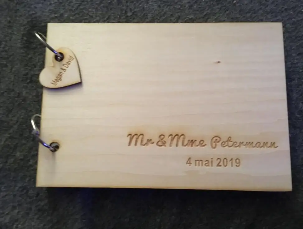 Персонализированная Гостевая книга деревянная деревенская Свадебная подарок