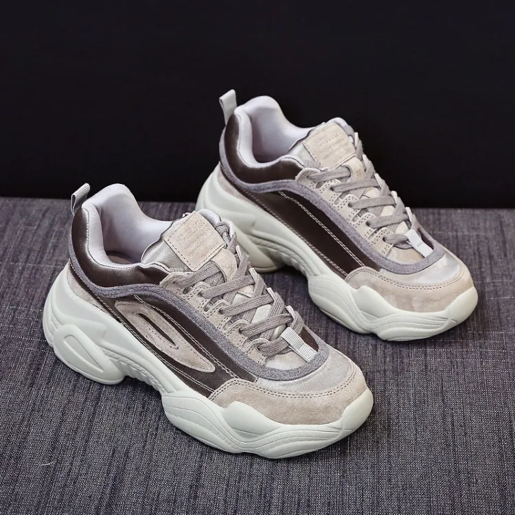 Прямая поставка со стразами кроссовки на прозрачной платформе вычурный женский