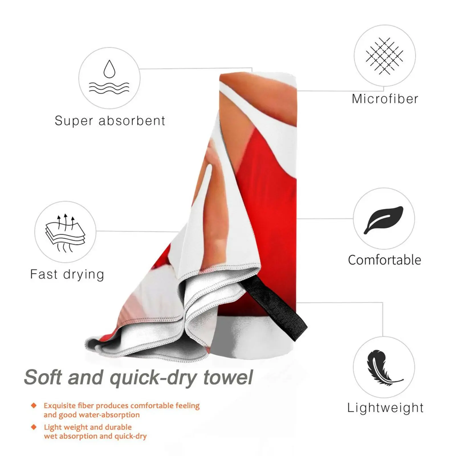 Быстросохнущее полотенце Дина для учеников спортзала Спортивная ванночка