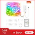 Tuya Smart WiFi праздничный светильник ing LED Сказочный струнный светильник Рождественский светильник s RGB RGBIC умный светодиодный светильник s управление приложением для Alexa Google