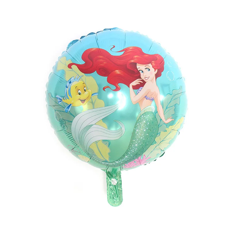 18in red tf mermaid Большие воздушные шары из фольги русалки Ариэль из мультфильма принцесса гелиевый баллон декор для детского дня рождения globos вечерние наборы; детский душ мяч - Цвет: 18in red tf mermaid