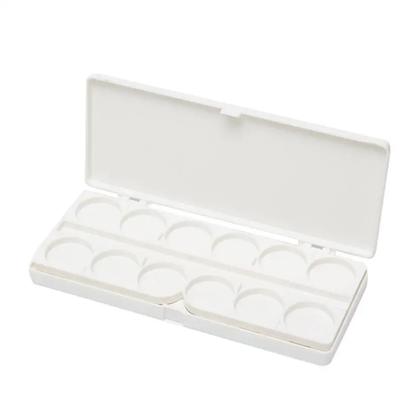 24 Цвет Пластик прямоугольный Форма лак для ногтей воды палитра основа тени глаз