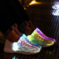 size25 46 fiber optic fabric light up shoes 11 colors flashing teenager girlsboys usb rechargeable luminous sneakers with light