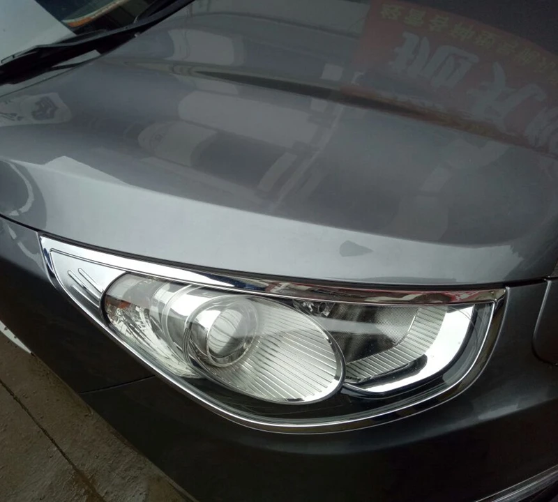 Внешний ABS хромированный передний светильник покрытие для лампы автомобильные