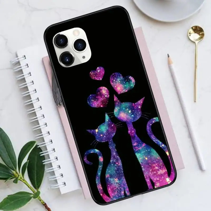 

Cute Animal Cat cute cartoon Phone Case for iPhone 11 12 mini pro XS MAX 8 7 6 6S Plus X 5S SE 2020 XR