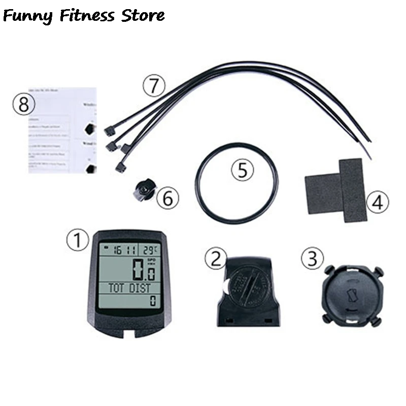 

Cycling Computer Speedometer Speed Training Waterproof Bicycle Computers Accessories Wireless Bike Rate Outdoor Digital Watch