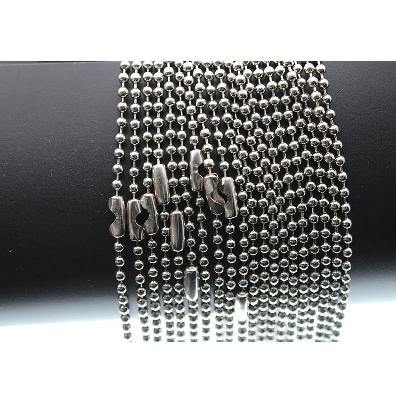 10 шт./лот металлические Шаровые бусины длиной 70 см 1 5 мм коннектор для ожерелий и