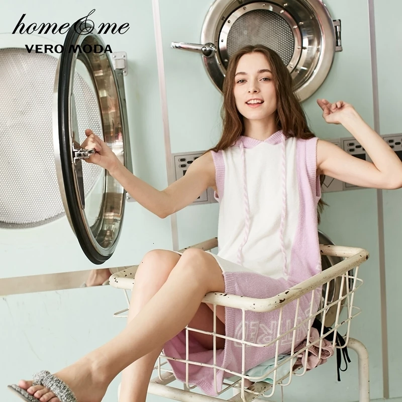 Vero Moda 2019 Новое поступление спортивный стиль ассорти цветов с капюшоном домашняя