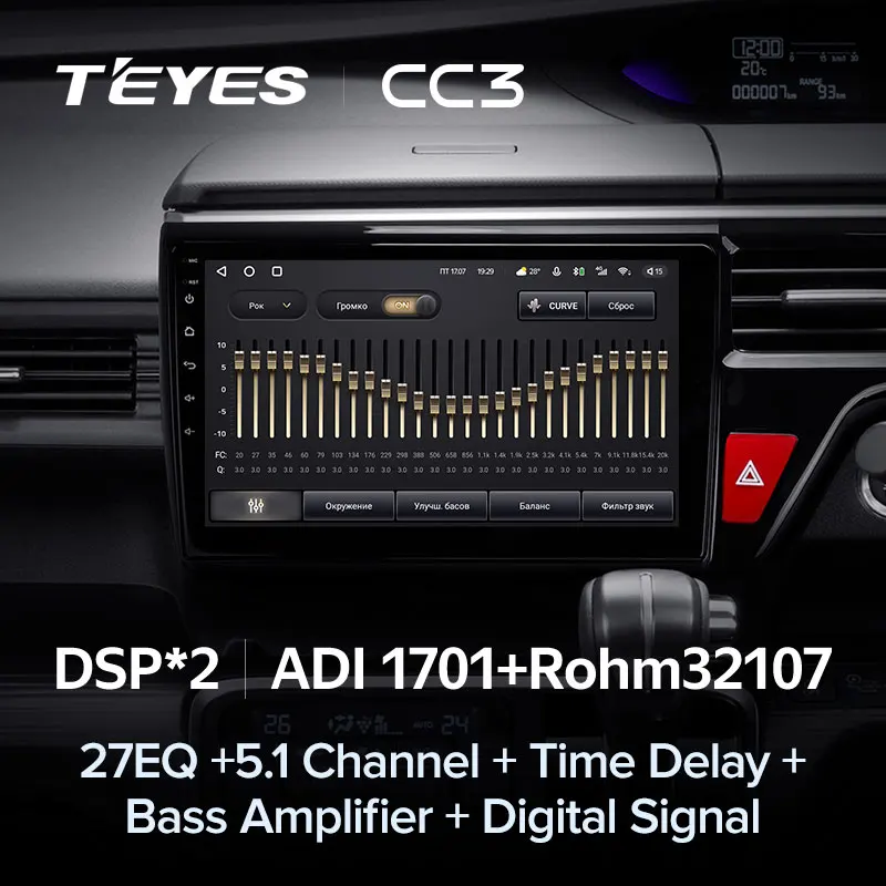 TEYES CC3 Штатная магнитола For Хонда Стэпвэгон 5 Honda Stepwgn 2015 - 2021 Right hand driver до 8-ЯДЕР 6 +