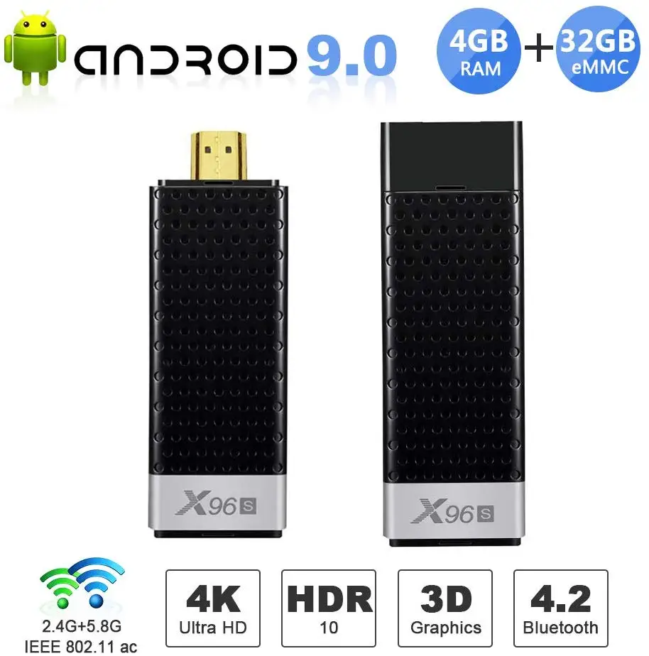 ACEMAX X96S Android 9,0 пирог Amlogic S905Y2 4 ГБ 32 ГБ четырехъядерный Youtube 2,4G 5G двойной Wifi USB 3,0 4K UHD убийца огня ТВ-палка