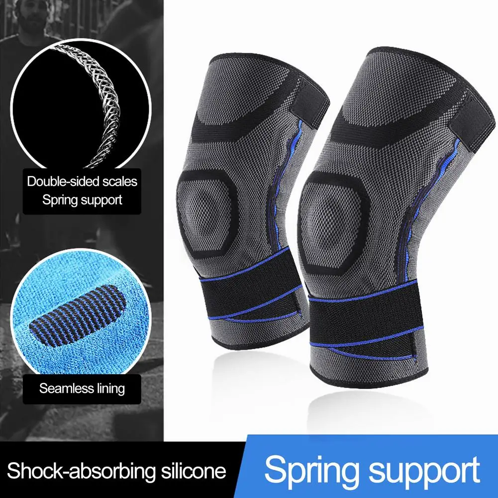 

Sports Kneepad Adjustable Breathable Knee Stabilizer Strap Patella Elastic Support Fitness Open Patella Brace Protector