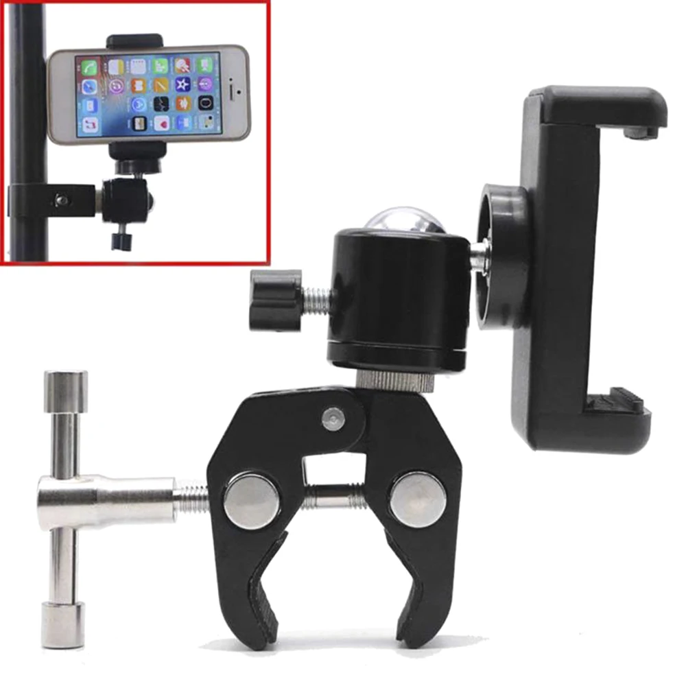

Super Clamp with 1/4 Thread Camera Clamp Mount Ball Head Clamp Aluminum Dual Crab Pliers Clip Clamp For DSLR Rig Cameras Lights