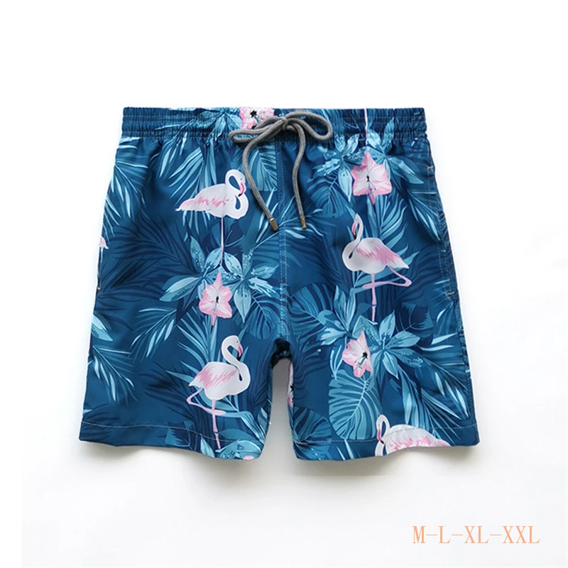 

2021 Brand New Mens Swimwear Luxury Pattern Crane Summer Travel Holiday Beach Board Shorts Tropical Mesh Boardshorts Boxer