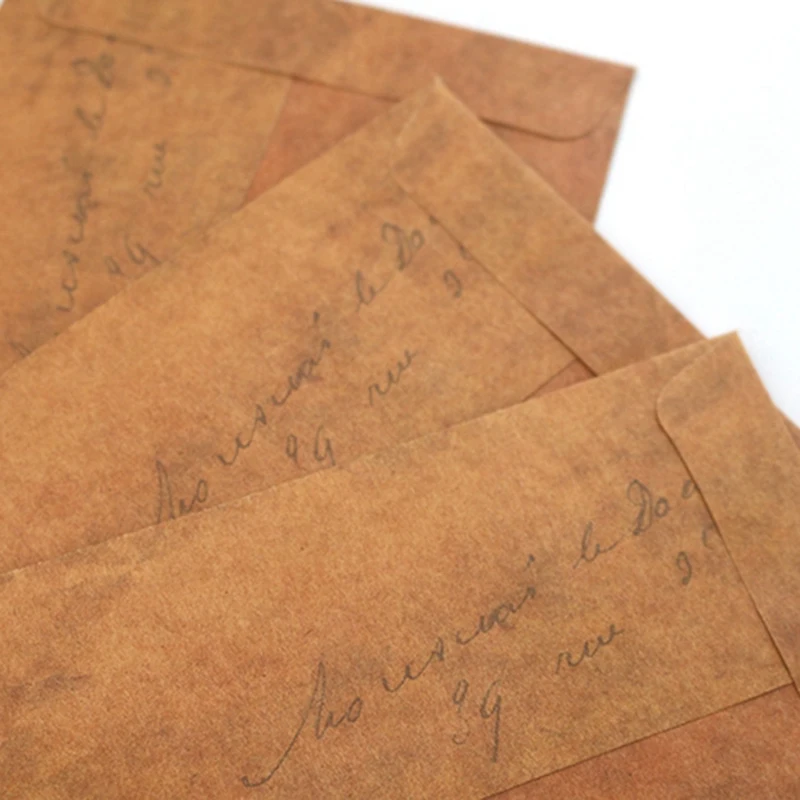 

100Pcs/Lot Vintage Kraft Paper Stamp Series Envelopes Antique Kraft Gift Envelope 16X11cm Wholesale