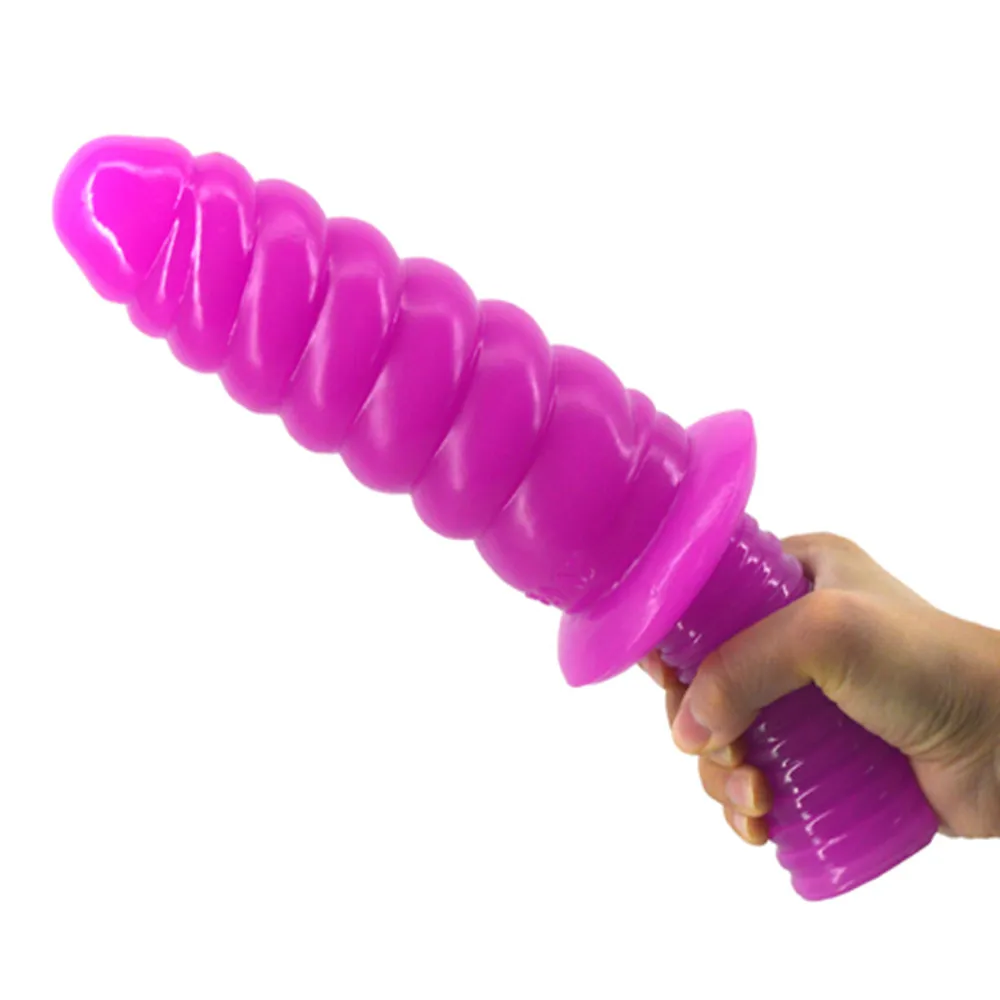 FAAK long anal dildo screw handle conch butt plug fake penis box discreet package sex toys lesbian man masturbation 09 | Красота и